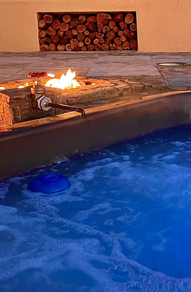 Earth, Fire & Water install